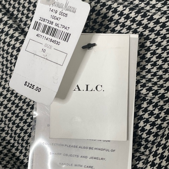 A.L.C. Preppy Jupiter Houndstooth Ruffle front Mini Skirt. NWT. Size 10. - Picture 10 of 11